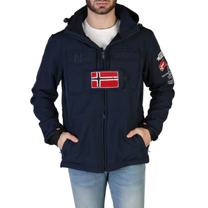 Geographical Norway Men Clothing Target-Zip Man Blue
