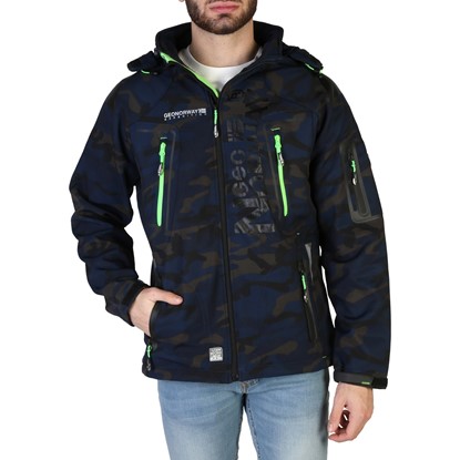 Geographical Norway Men Clothing Techno-Camo Man Blue