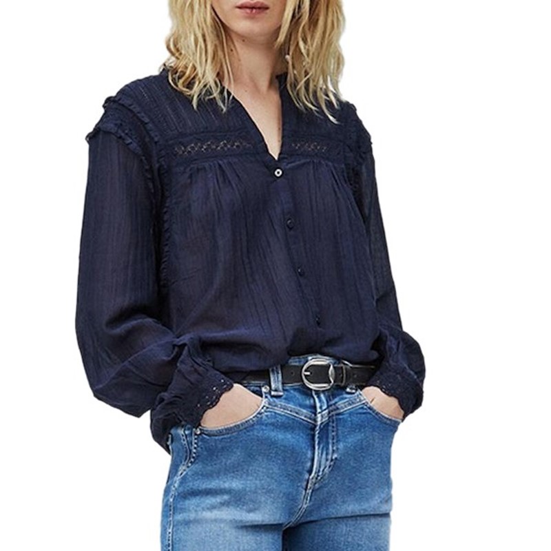 Pepe Jeans Women Clothing Albertina Pl303938 Blue
