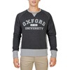  Oxford University Men Clothing Oxford-Fleece-Raglan Grey